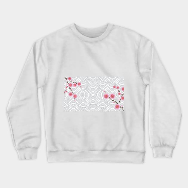 Sakura Cherry blos som Crewneck Sweatshirt by SQartsSection